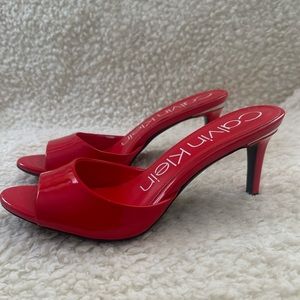 Calvin Klein women’s size 8.5M red heels